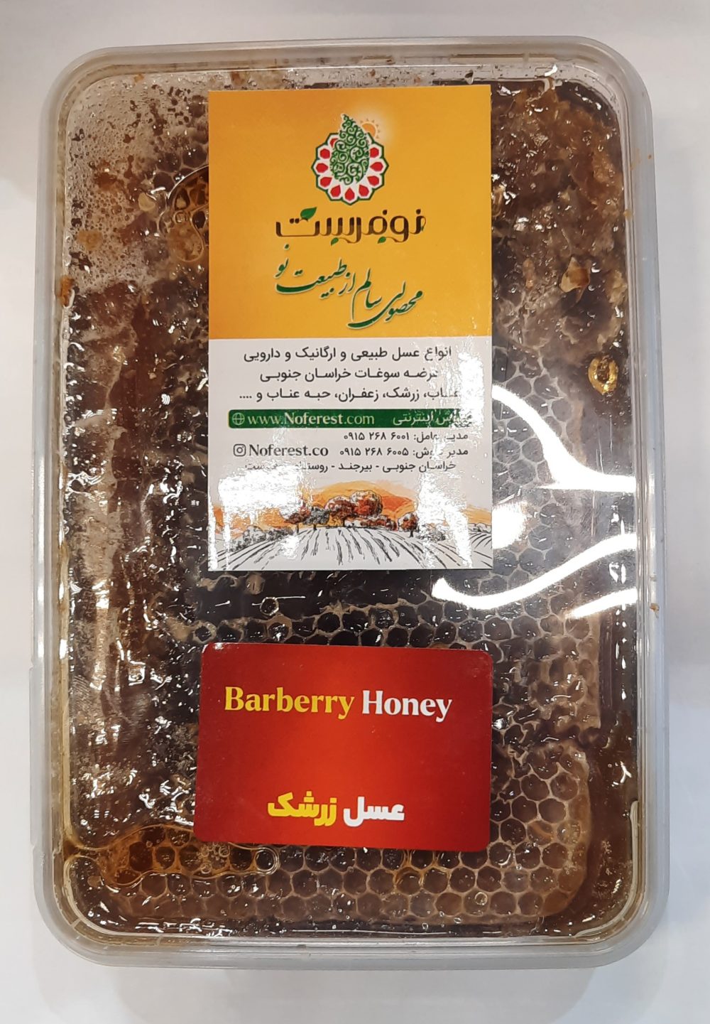 عسل موم دار زرشک 800 گرمی نوفرست