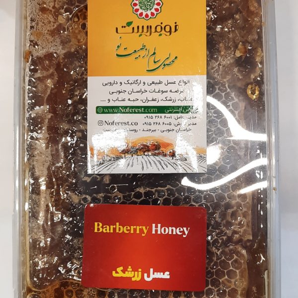 عسل موم دار زرشک 800 گرمی نوفرست