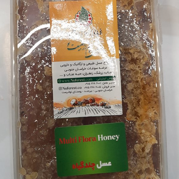 عسل موم دار چند گیاه کوهستان 800 گرمی نوفرست