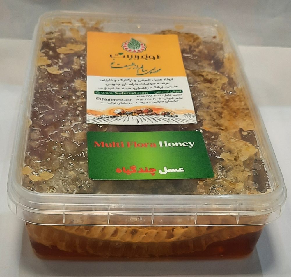 عسل موم دار چند گیاه کوهستان 800 گرمی نوفرست - Image 3